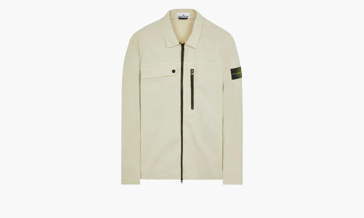 Stone Island Zip Shirt Jacket "White" - 801510210-V0051 | Grailshop
