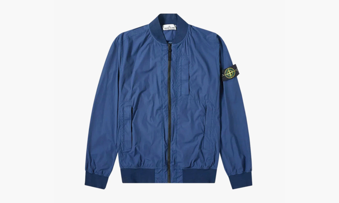 Stone Island Skin Touch Bomber Jacket Blue "Marine" - 721544431 V0028 | Grailshop