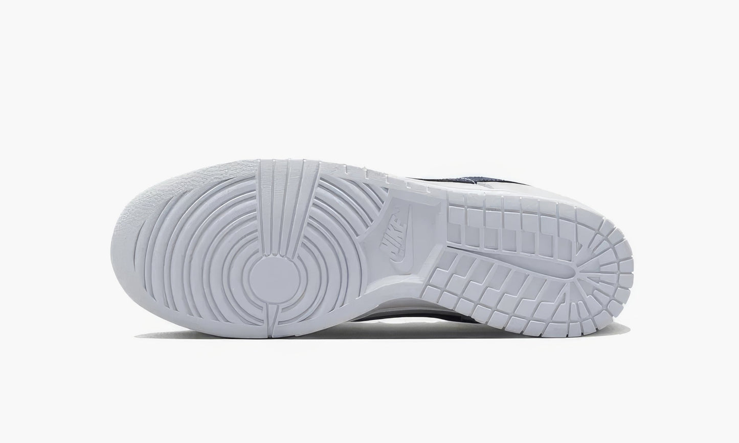 Nike Dunk Low "White Grey Navy Aqua Mini Swoosh" - FJ4227-001 | Grailshop