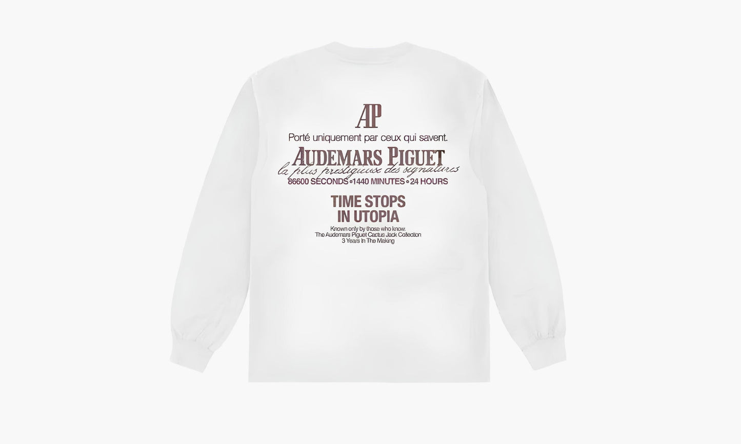 Travis Scott X Audemars Piguet Sweater "White" - CJAP-LS08 | Grailshop