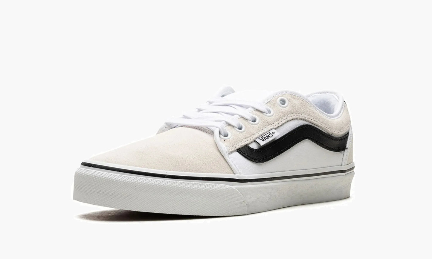 Vans Chukka Low Sidestripe "White / Black" - VN0A5KQZWBK | Grailshop