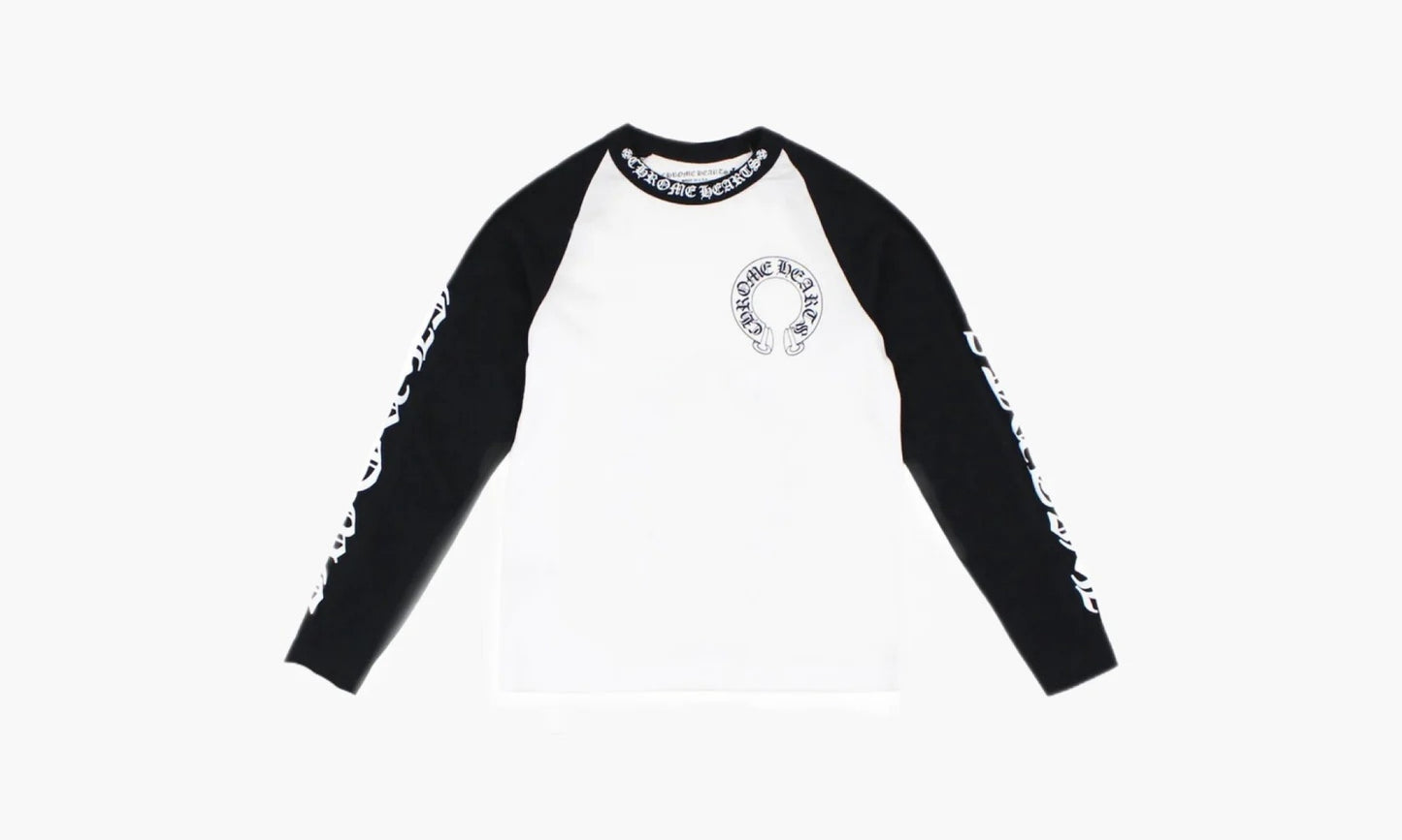 Chrome Hearts Horseshoe Baseball Shirt «White / Black» - CH-22214 | Grailshop