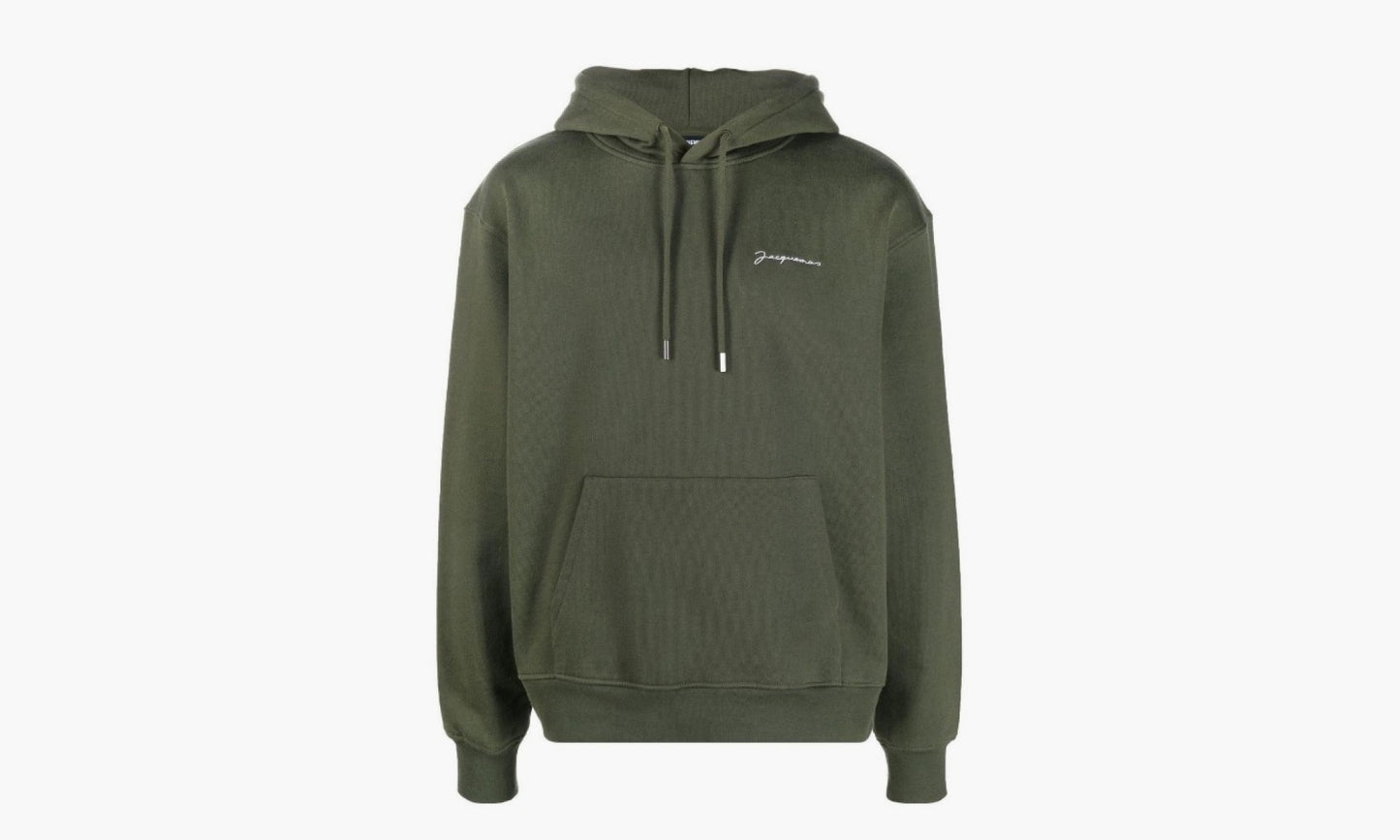 Jacquemus Le Sweatshirt Brode Embroidered Logo Hoodie «Khaki» - 22H226JS3102120560 | Grailshop