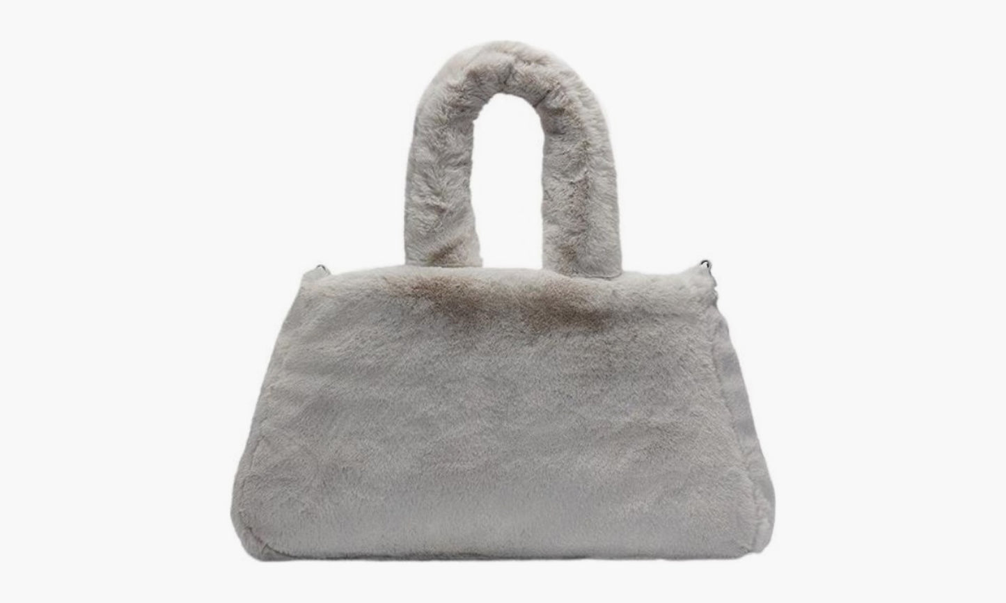 Nike Faux Fur Tote Bag «Light Iron Oar» - DQ5804 012 | Grailshop