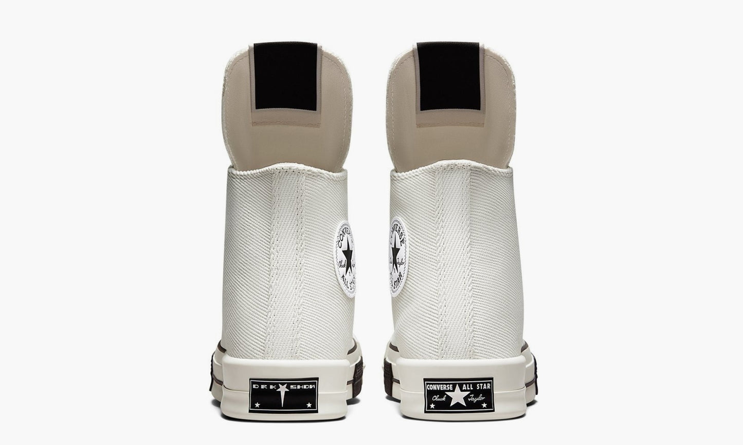 Rick Owens x Converse DRKSHDW DRKSTAR Chuck Taylor All Star High “White” - 172346C | Grailshop