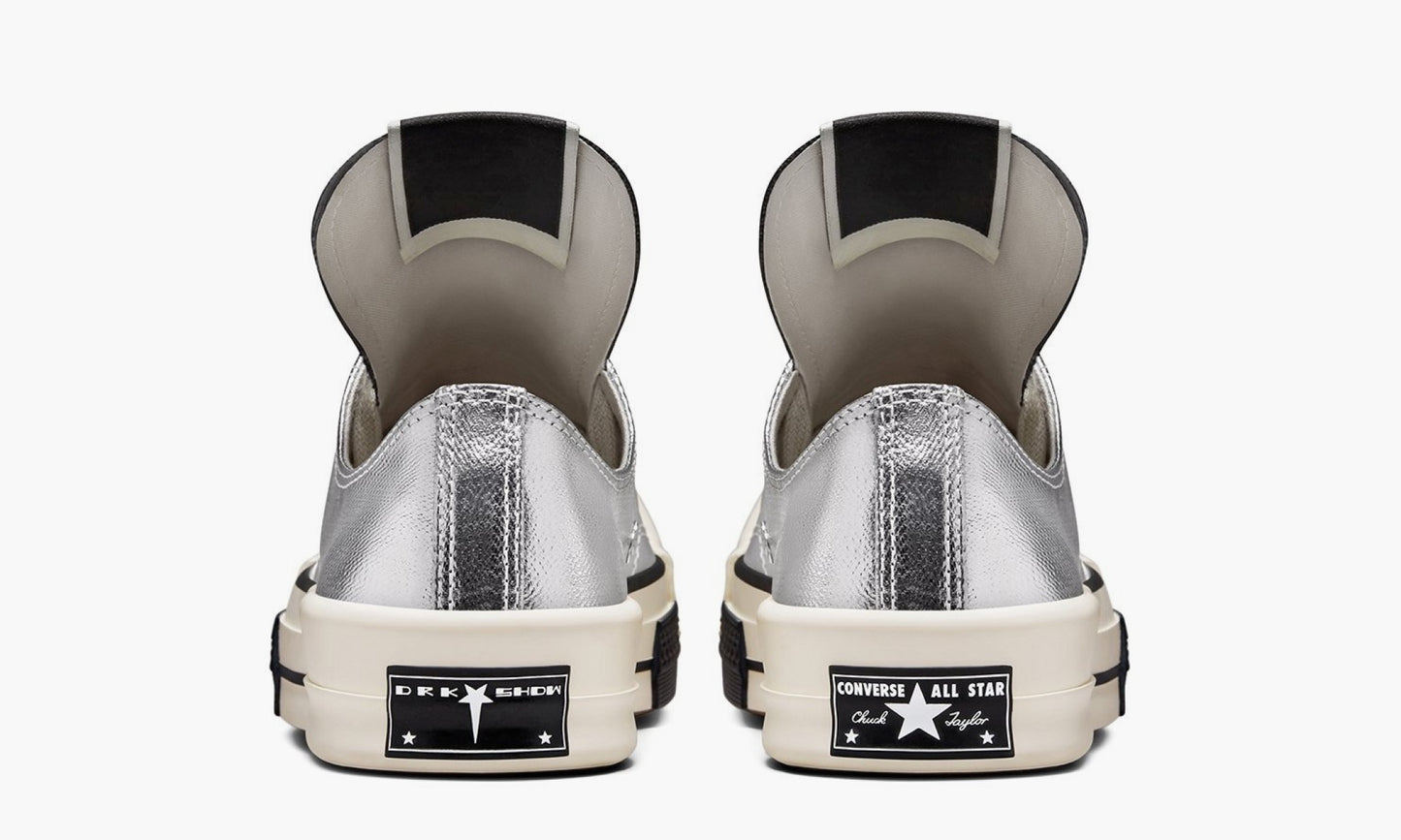 Rick Owens x Converse DRKSHDW TURBODRK Chuck Taylor All-Star 70 Ox “Silver White” - A01292C | Grailshop