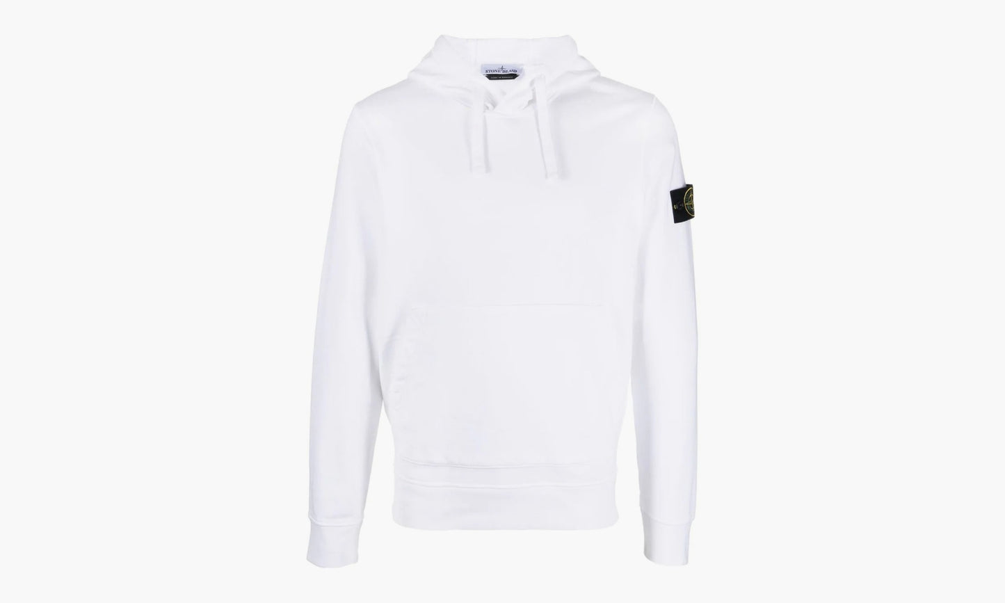 Stone Island Brushed Cotton Popover Hoodie «White» - 771564120 V0001 | Grailshop