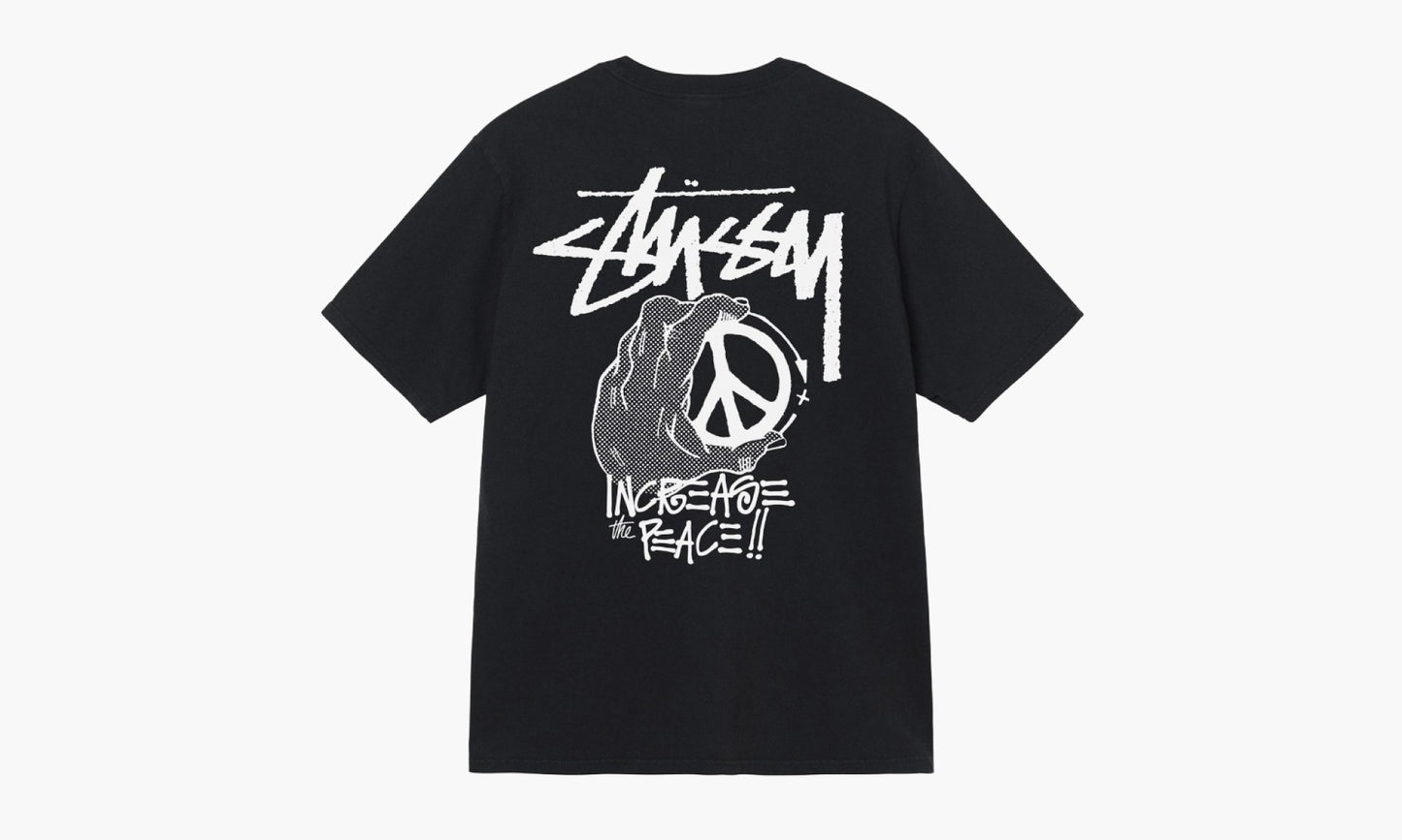 Stussy Peace Hand Pigment Dyed T-Shirt “Black” - 1904861 | Grailshop