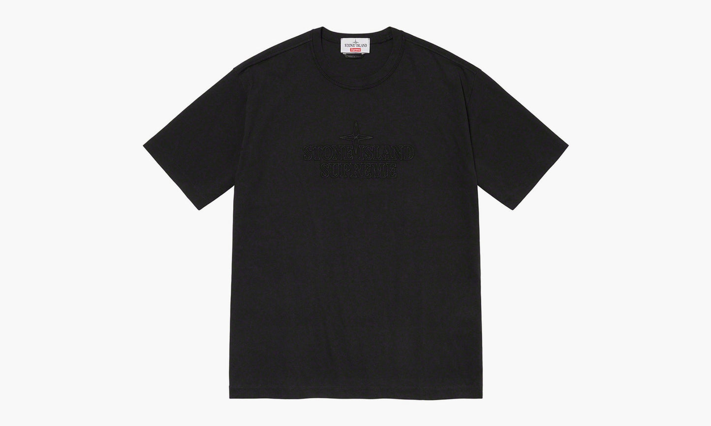 Stone Island x Supreme Embroidered Logo S/S Top “Black” - SUP-FW20-294 | Grailshop