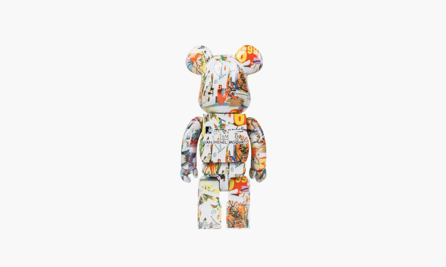 Medicom Toy Bearbrick Andy Warhol x JEAN NICHEL BASQUIAT #4 400% - MEDI0056 | Grailshop