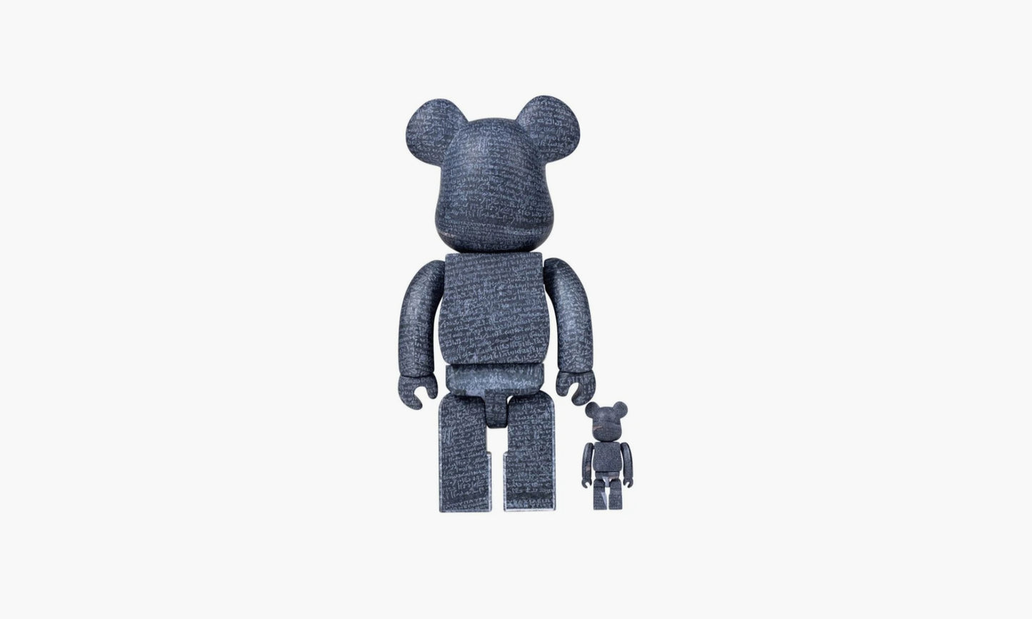 Medicom Toy Bearbrick The British Museum Rosetta Stone «100% and 400%» - MEDI0072 | Grailshop