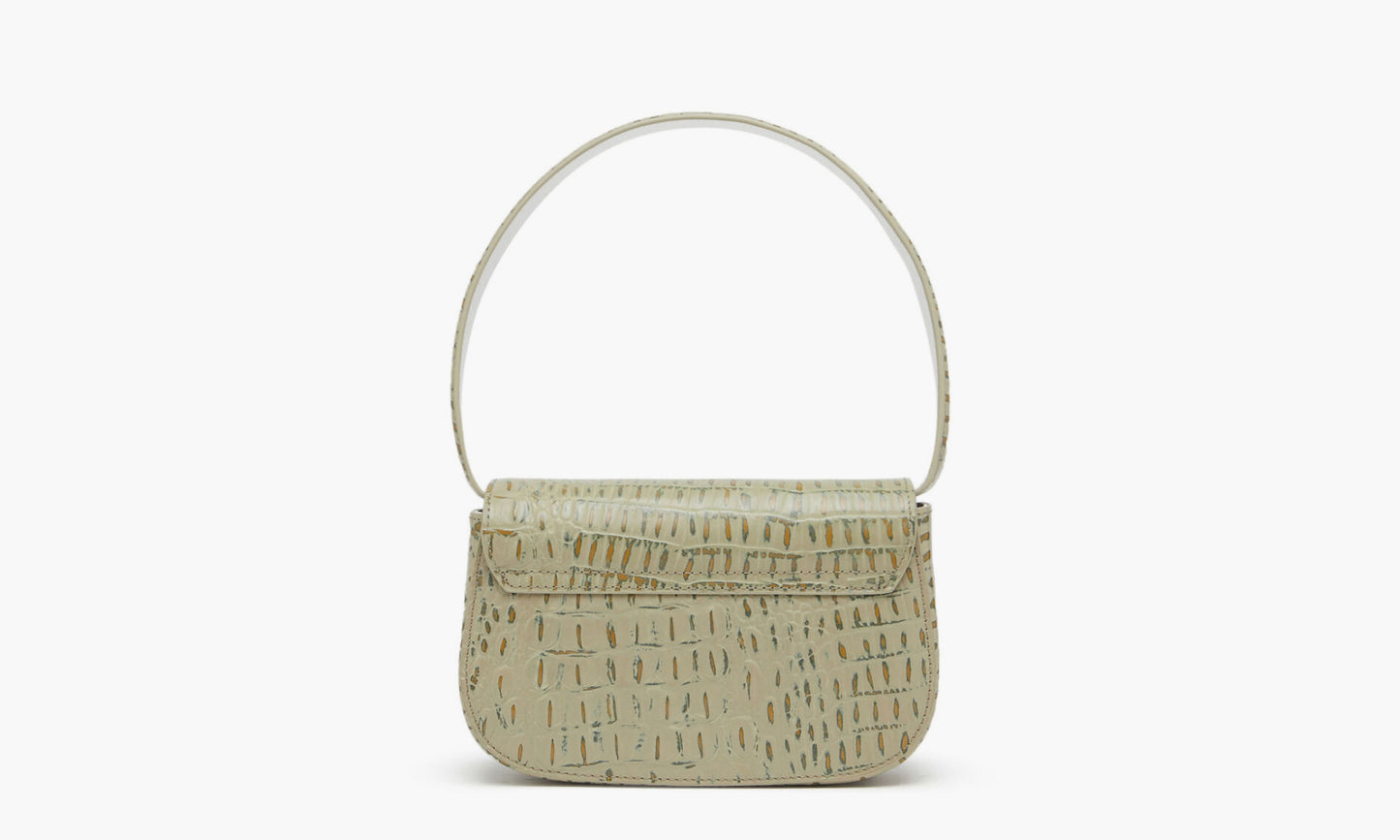 Diesel 1DR Shoulder Bag «Croc-Print Military Green» - X08396P5469 | Grailshop