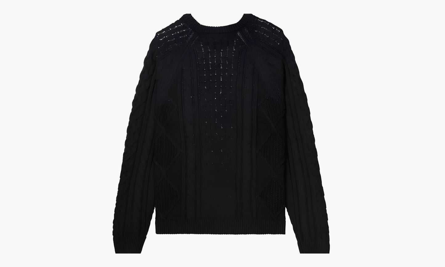 Nike Cable Knit Sweater "Black" - DQ5177-010 | Grailshop