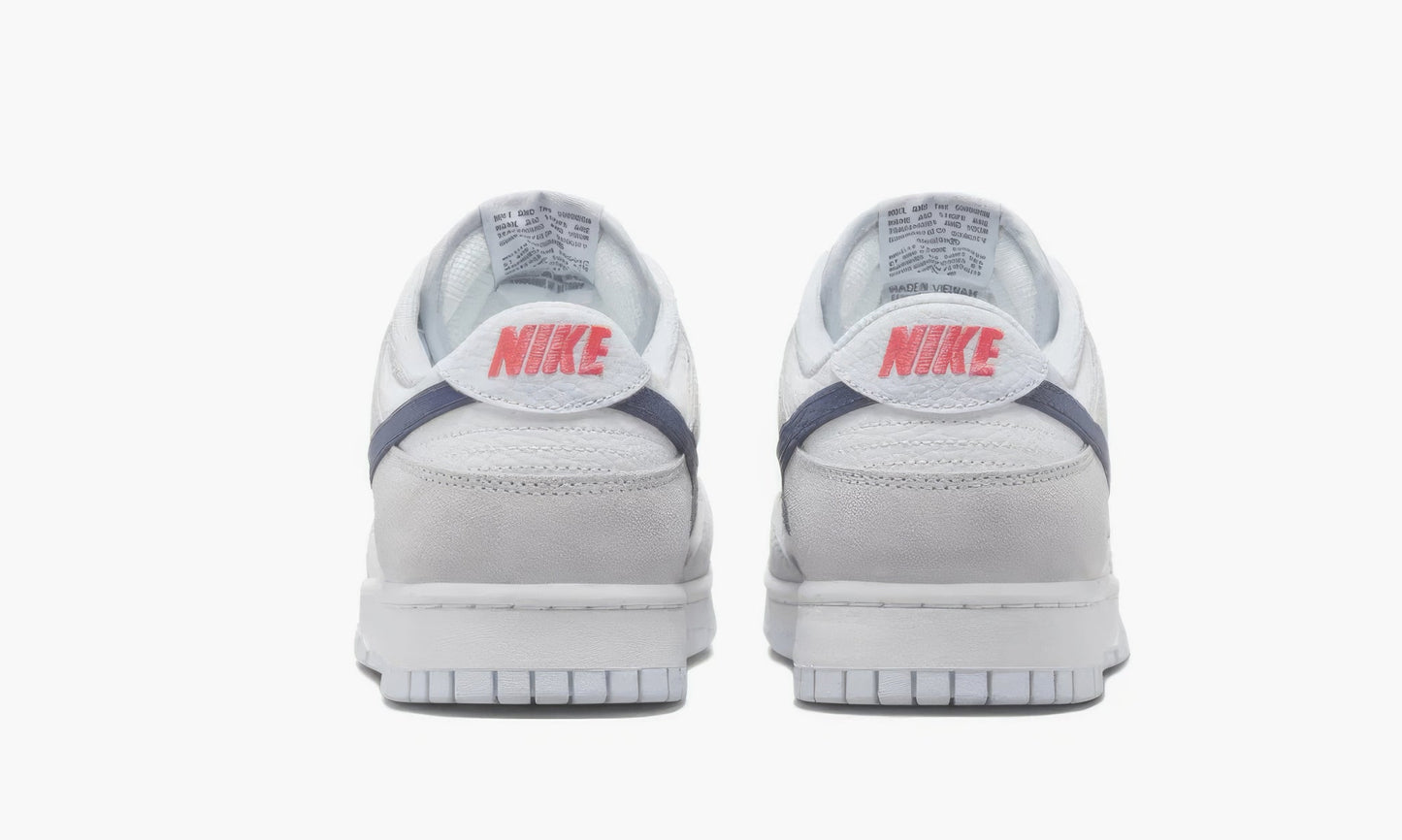 Nike Dunk Low "White Grey Navy Aqua Mini Swoosh" - FJ4227-001 | Grailshop