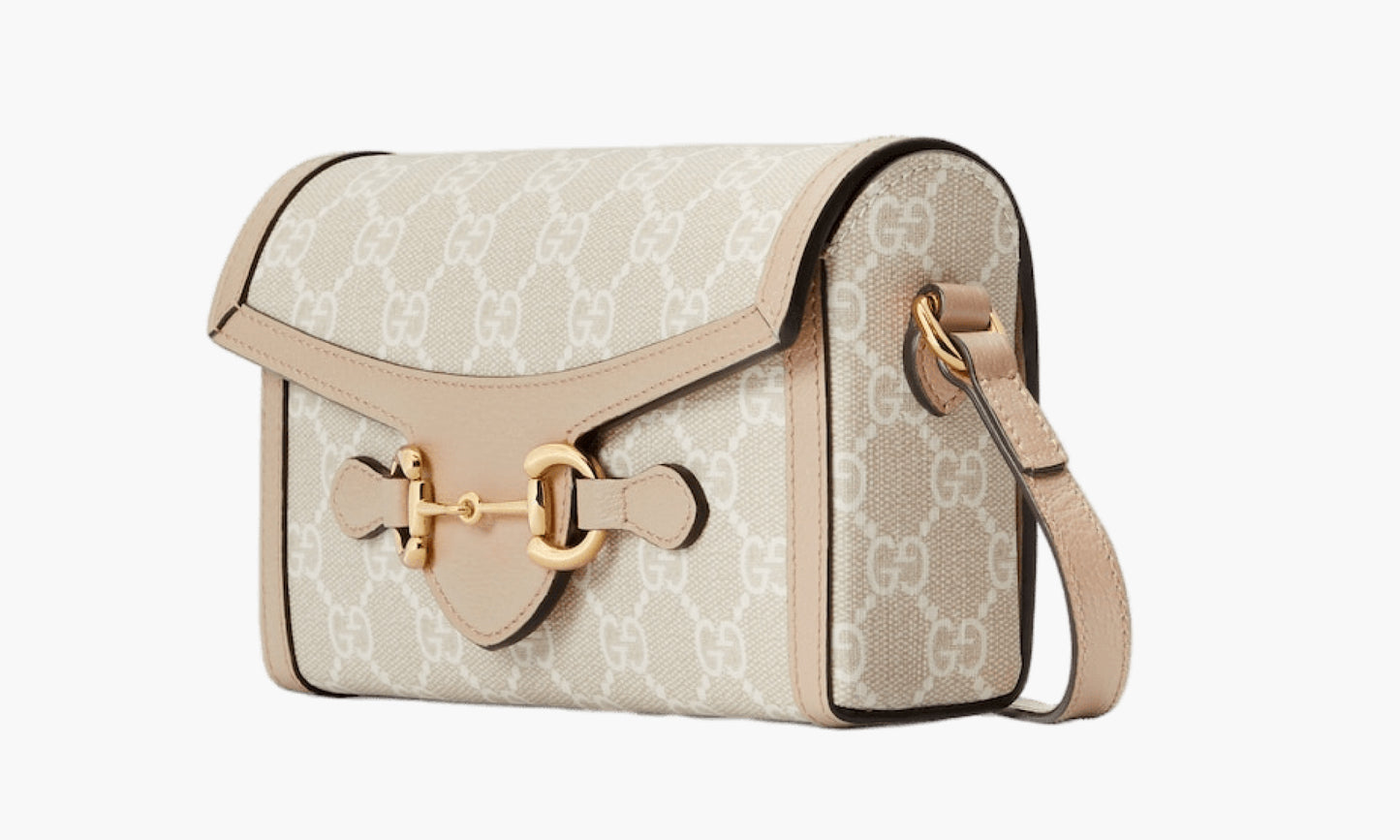 Gucci Horsebit 1955 Mini Bag «Beige and White GG Supreme Canvas» - 699296 UULBG 9683 | Grailshop
