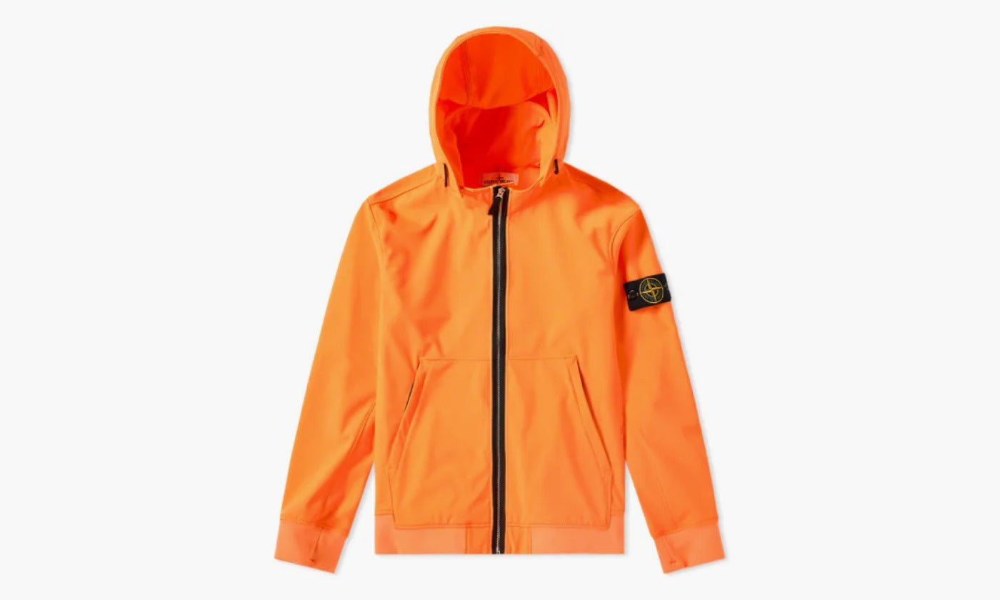 Stone Island Soft Shell R Fixed Hood Jacket "Orange" - 701543427 | Grailshop