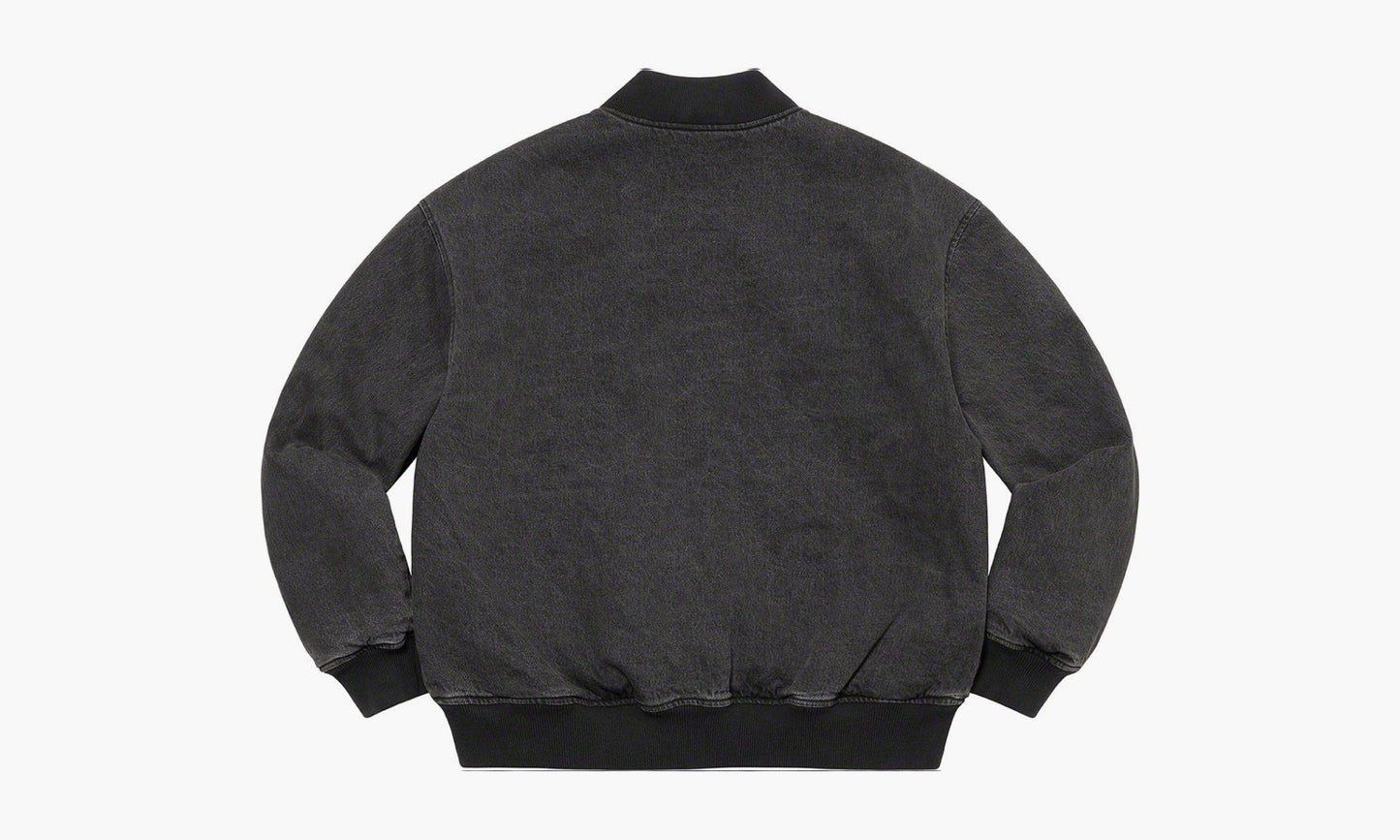 Supreme Washed Knockout Denim Varsity Jacket "Washed Black" - SUP-SS23-171 WB | Grailshop