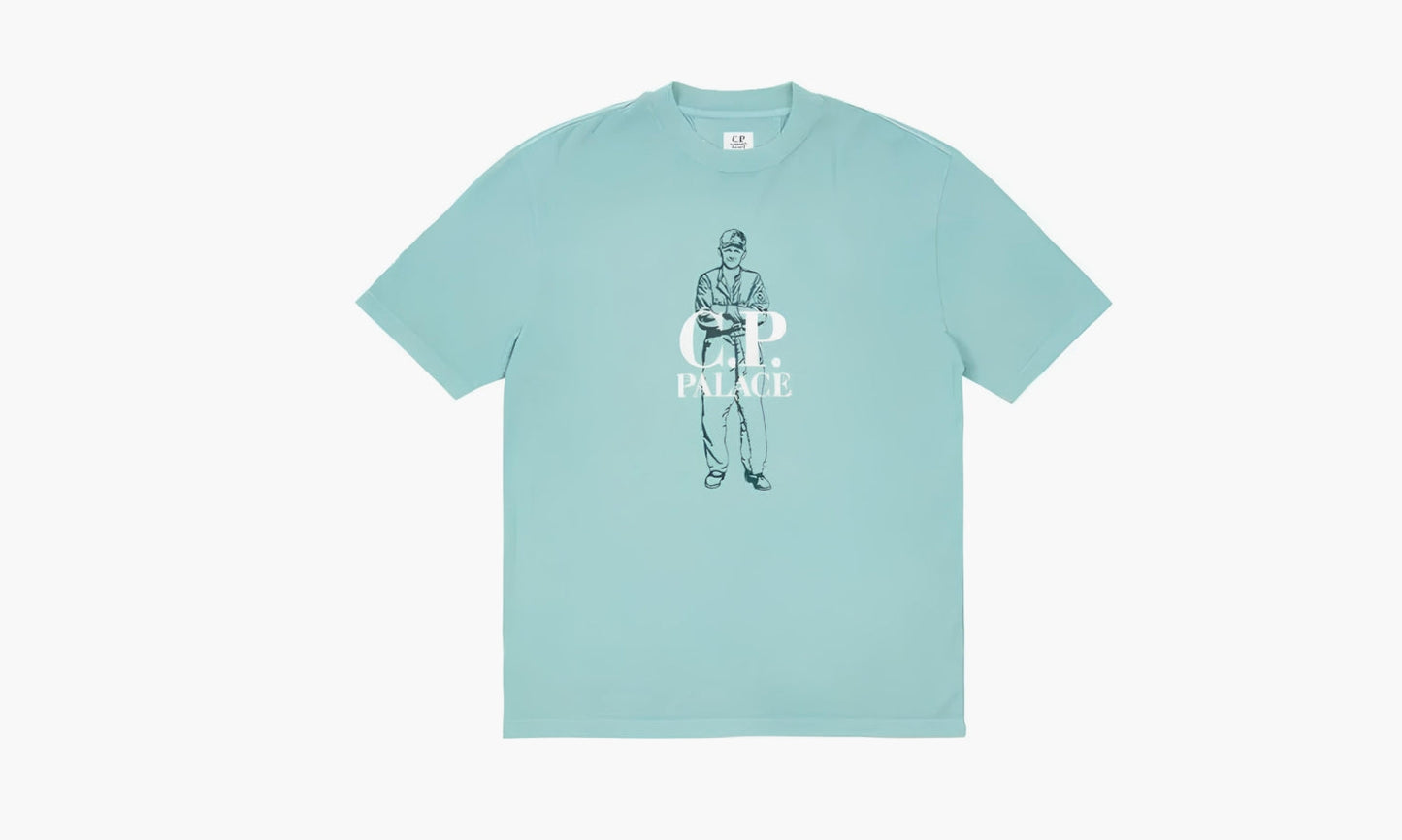 PALACE X C.P. Company T-shirt "Blue" - P23CPES003 | Grailshop