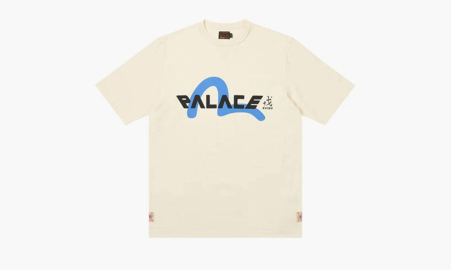 PALACE X Evisu Logo T-shirt "White" - 2ESPAM4TS1153XXCTWHTO | Grailshop