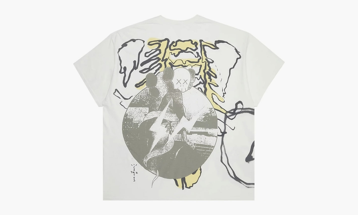 Travis Scott x Fragment Cactus Jack Kaws Tee “Aged Yellow” - CJFR SS01 | Grailshop