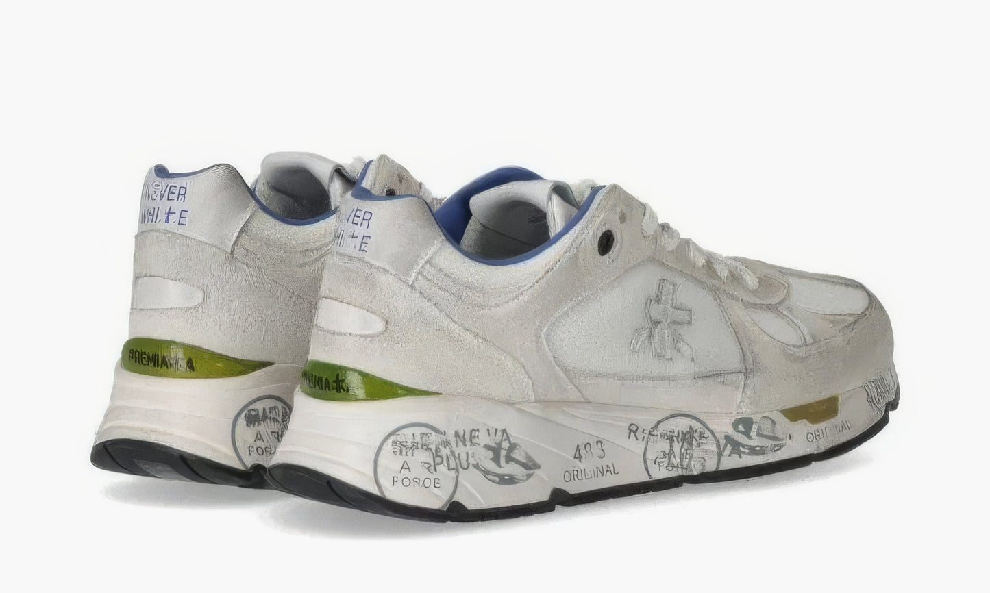Premiata "Grey White" - MASE6621 | Grailshop