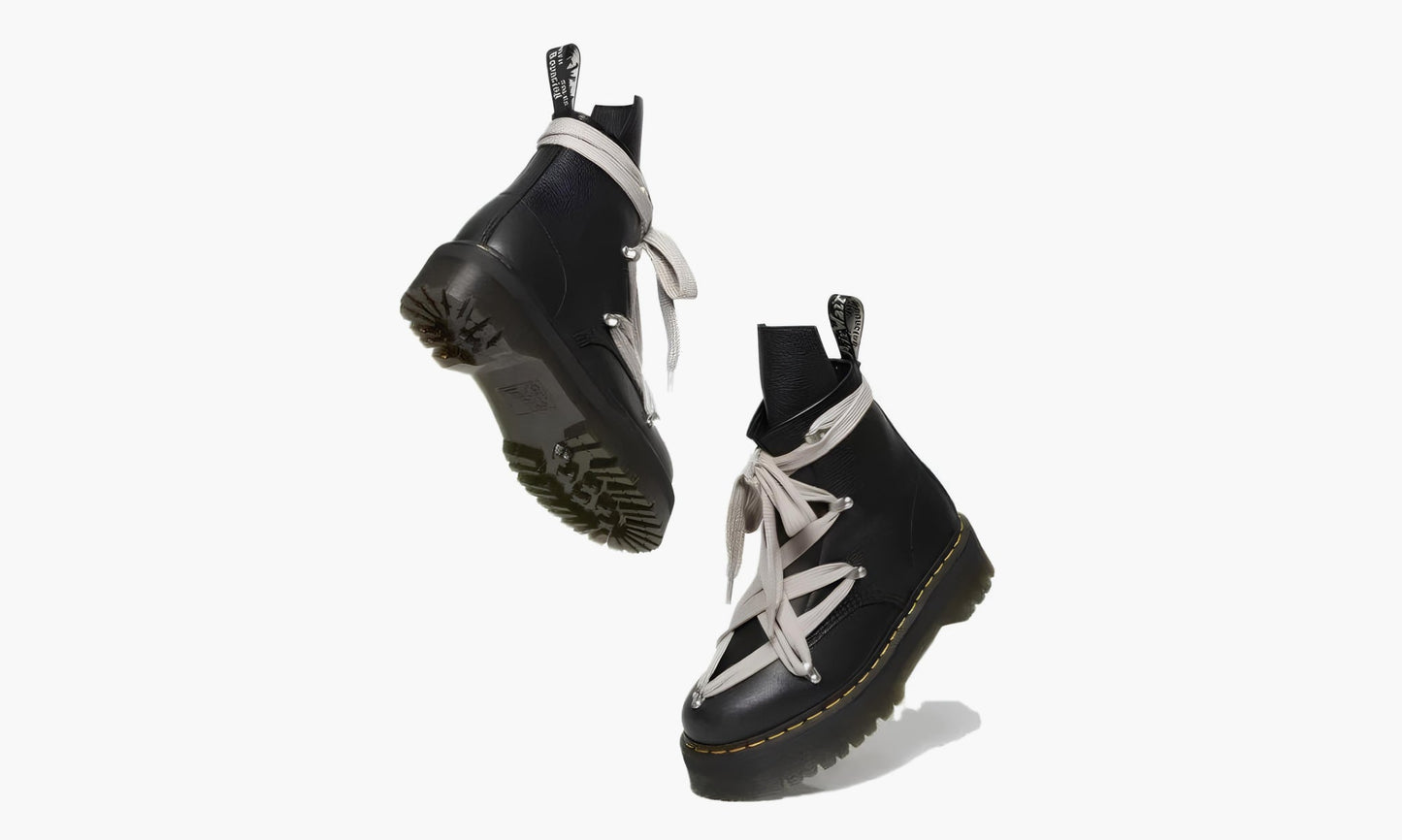 Rick Owens X Dr.Martens Leather Platform Boot "Black" - 27977001 | Grailshop