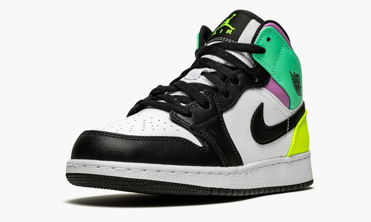Air Jordan 1 Mid GS "Pastel Black Toe" - 554725 175 | Grailshop