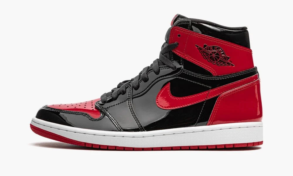 Nike air jordan 1 high og black red best sale