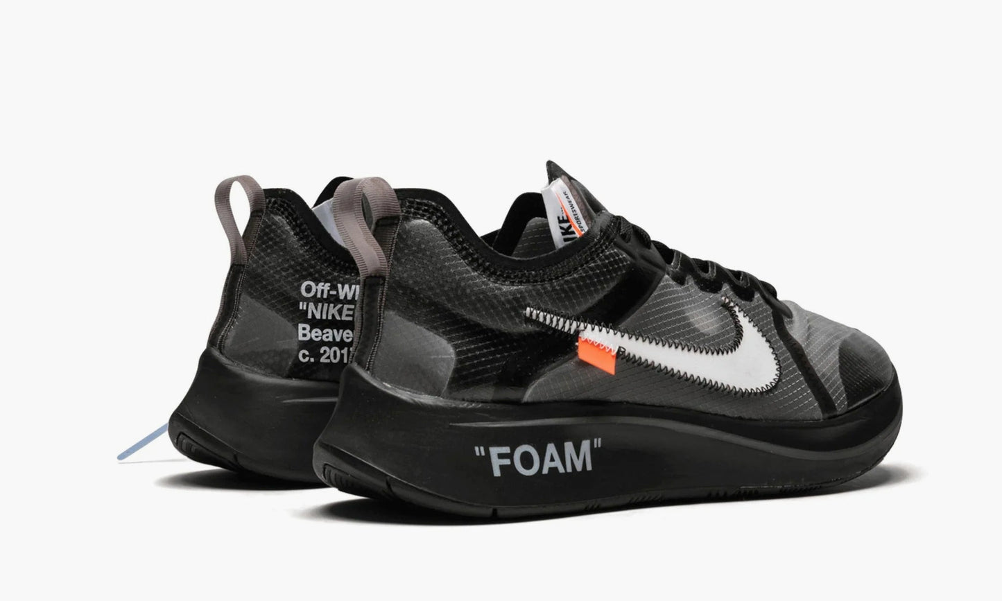 Nike Zoom Fly “Off-White Black Silver” - AJ4588 001 | Grailshop