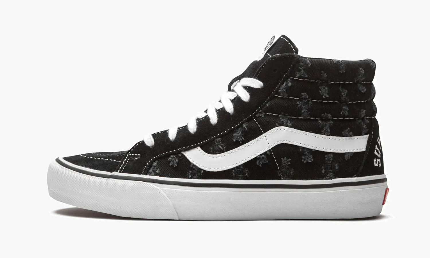 Vans Sk8-hi "Supreme - Hole Punch Denim - Black" - VN0A38Z32DC | Grailshop