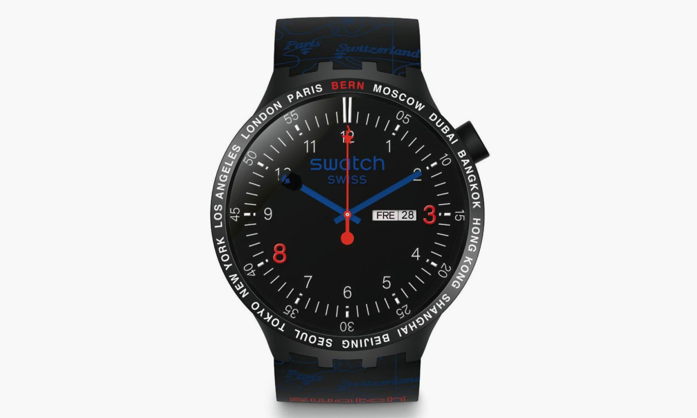 Big Bold Switzerland Bern "Black" - Bape-Swatch-004 | Grailshop