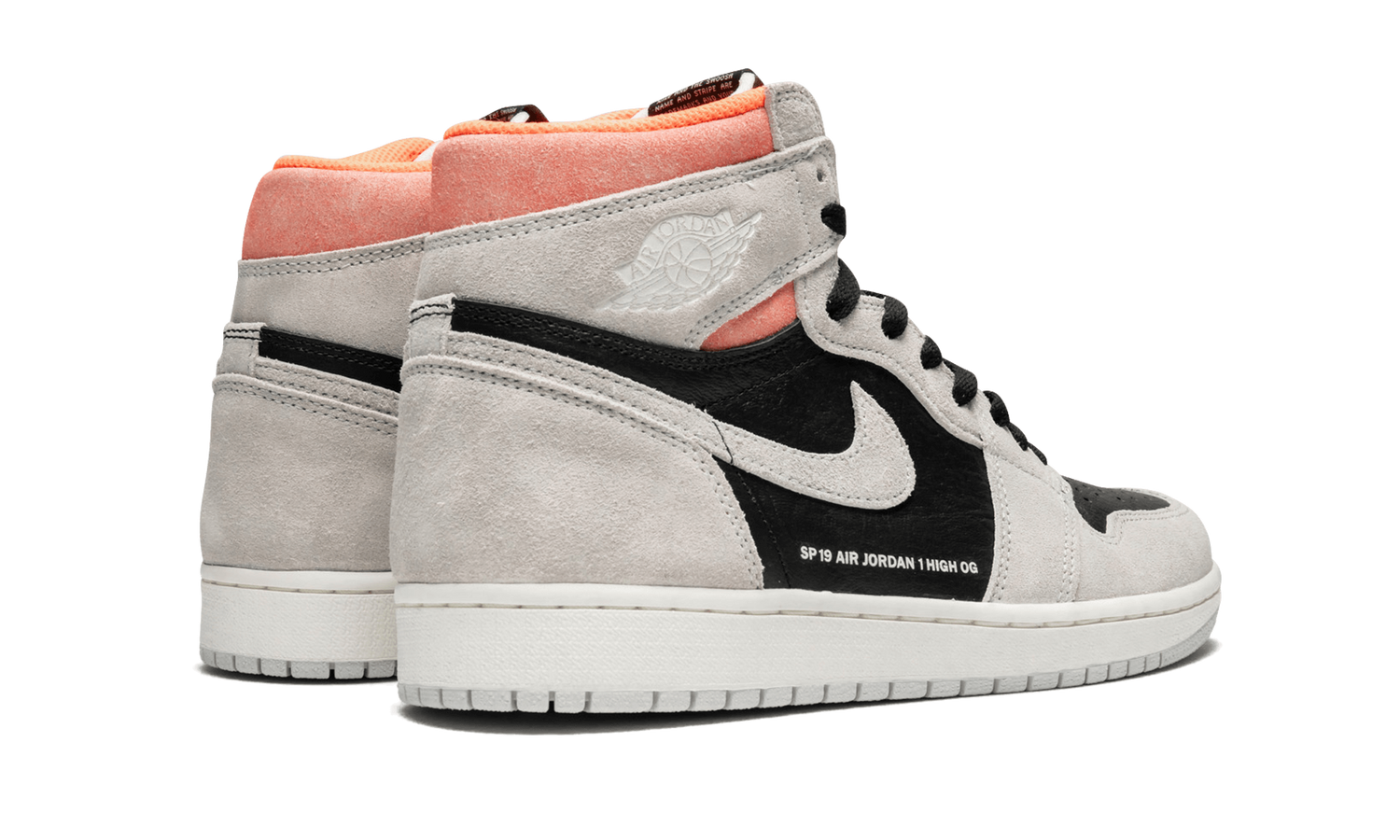 Jordan 1 High OG "Neutral Grey / Hyper Crimson" - 555088 018 | Grailshop