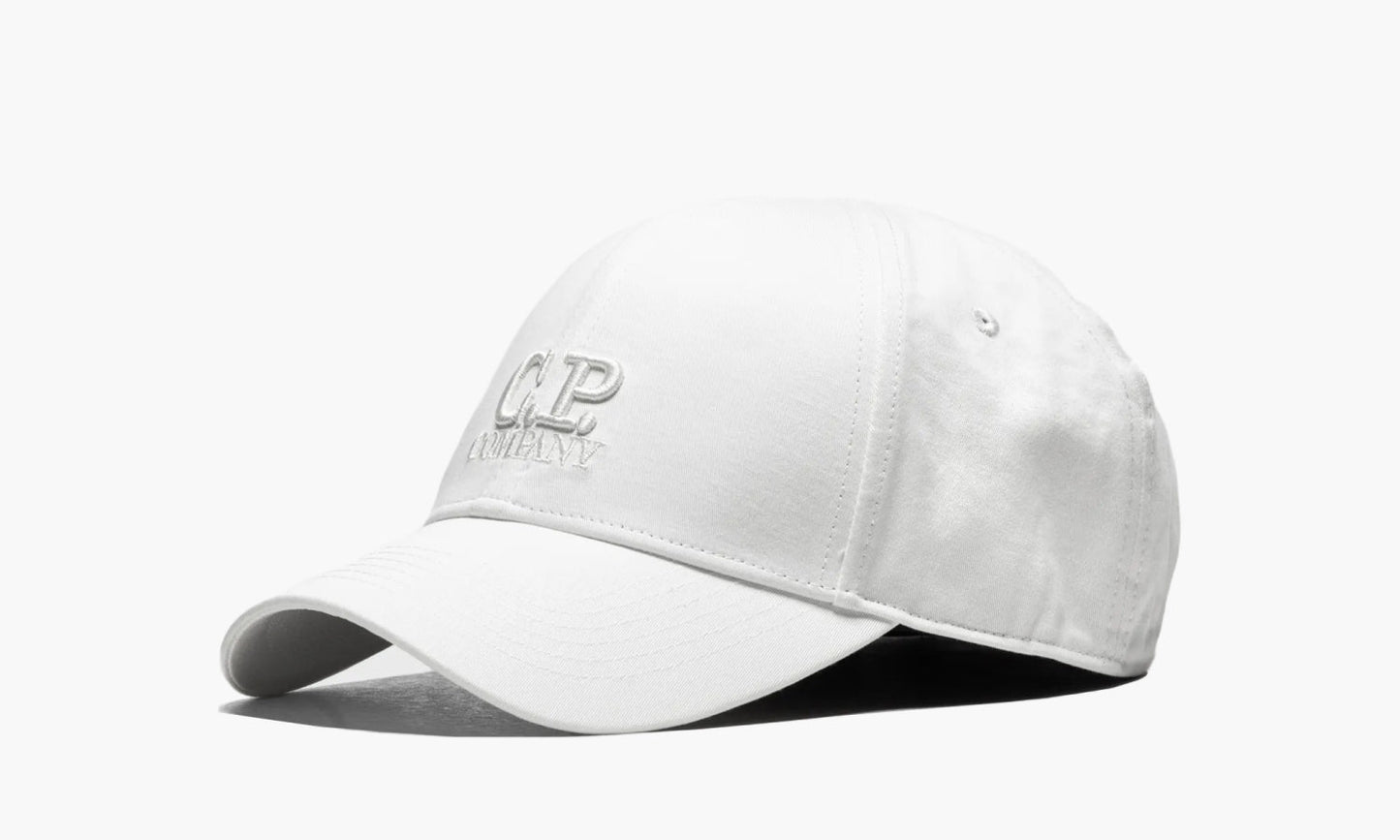 C.P. Company Gabardine Logo Cap "White" - 16СMAC146A005904A913 | Grailshop