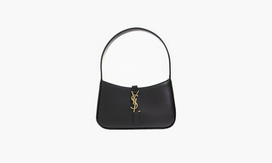 Saint Laurent Le 5 A 7 Mini Hobo Bag In Smooth Leather "Noir" - 7103182R20W1000 | Grailshop