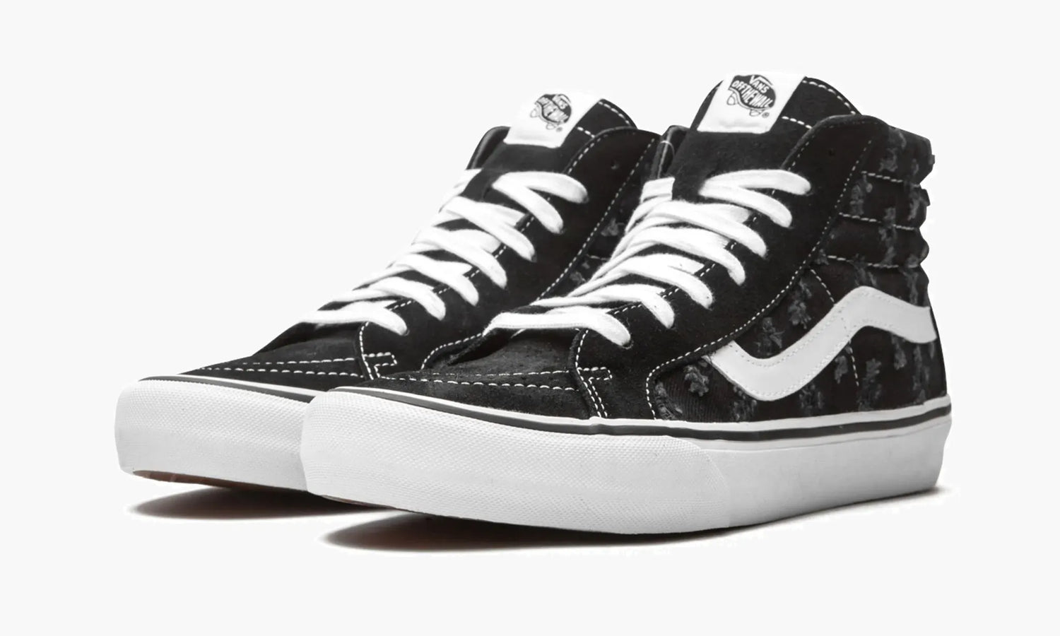 Vans Sk8-hi "Supreme - Hole Punch Denim - Black" - VN0A38Z32DC | Grailshop