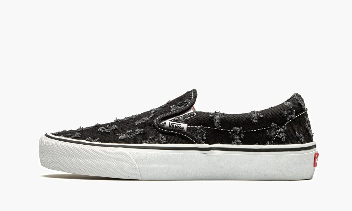 Vans Slip-on Pro "Supreme - Black Hole Punch Denim" - VN0A38DD2DC | Grailshop