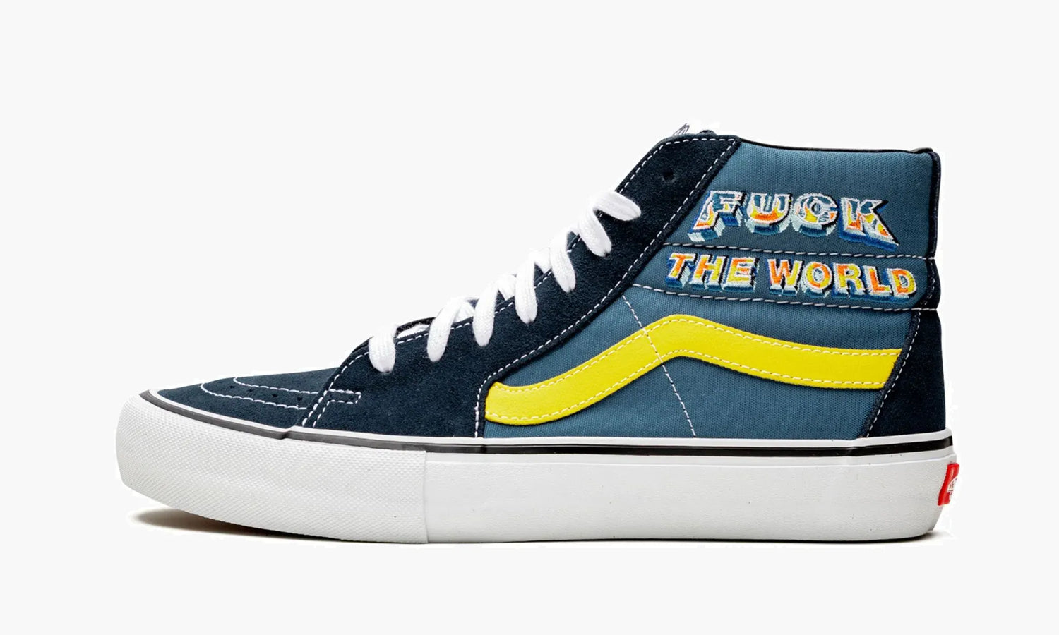 Vans Sk8-hi Pro "Supreme - F*ck The World - Navy" - VN0A45JDSY2 | Grailshop