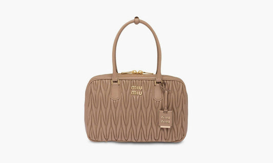 Miu Miu Matelassé Nappa Leather Arcadie Bag "Sand Beige" - 5BB133-VYO-ON88F-0-770 | Grailshop