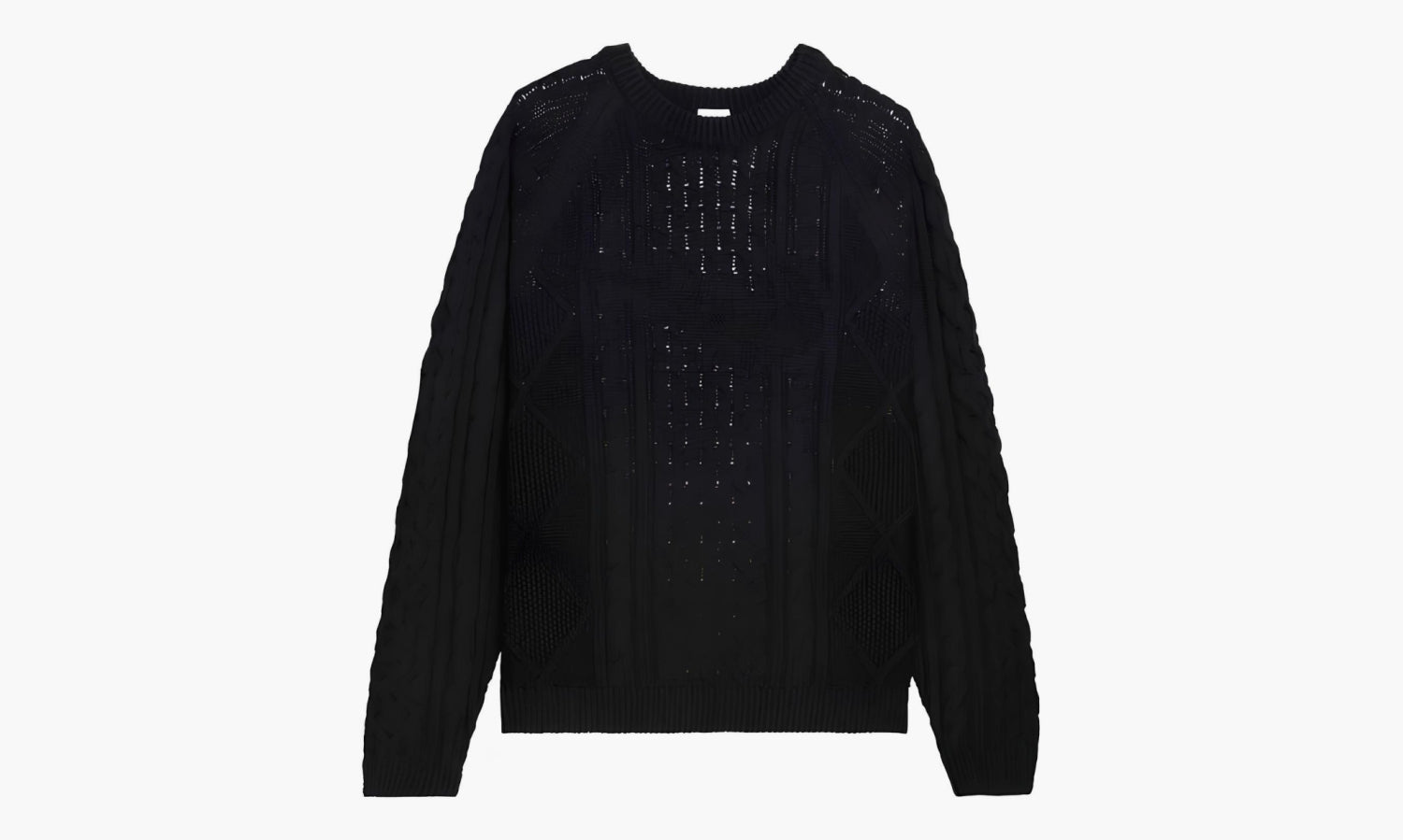 Nike Cable Knit Sweater "Black" - DQ5177-010 | Grailshop