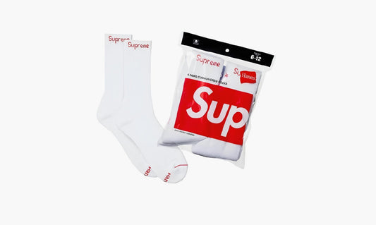 Supreme Hanes Crew Socks "White" - SUP-SS23-049 | Grailshop