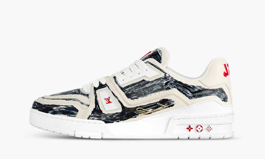 Louis Vuitton Trainer Colored In "White Black" - 1ABLWE | Grailshop