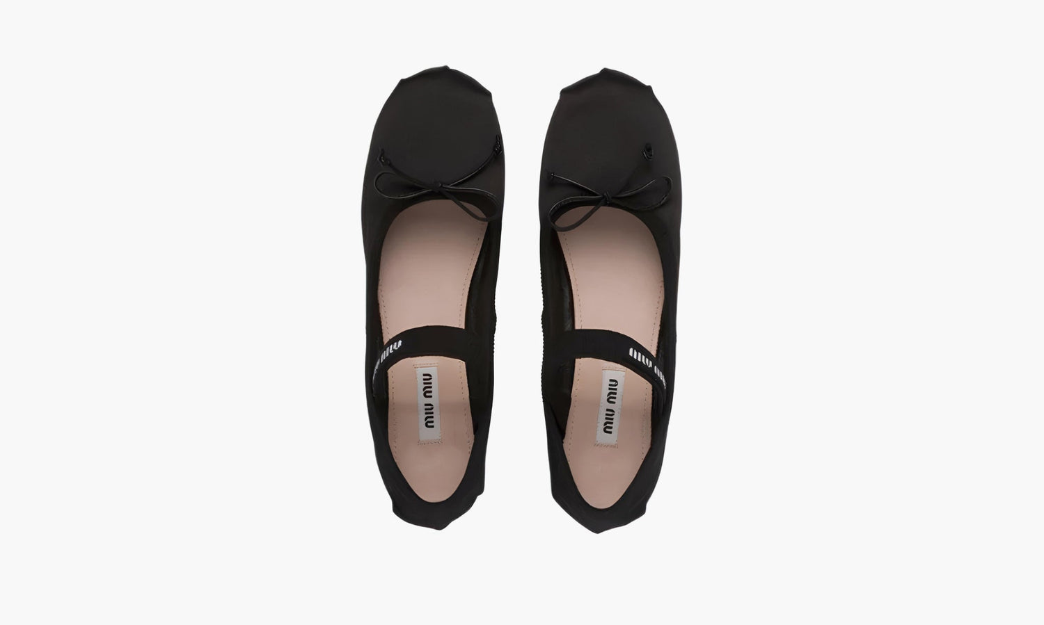 Miu Miu Satin Ballerinas "Black" - 5F794D_QU6_F0002_F_A005 | Grailshop