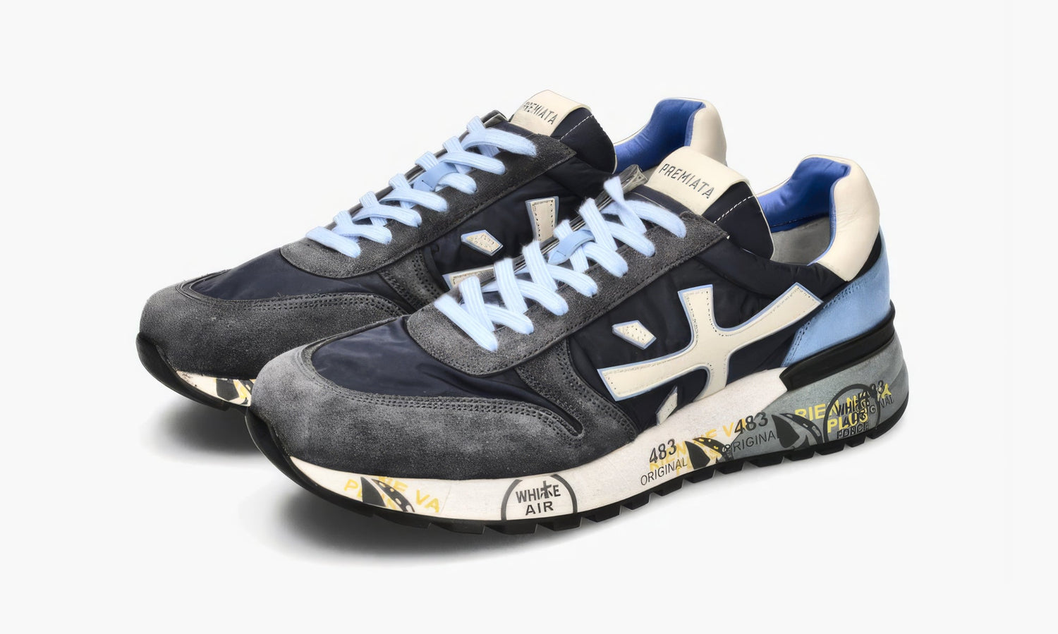 Premiata Mick "Grey Sky Blue" - MICK1280E | Grailshop