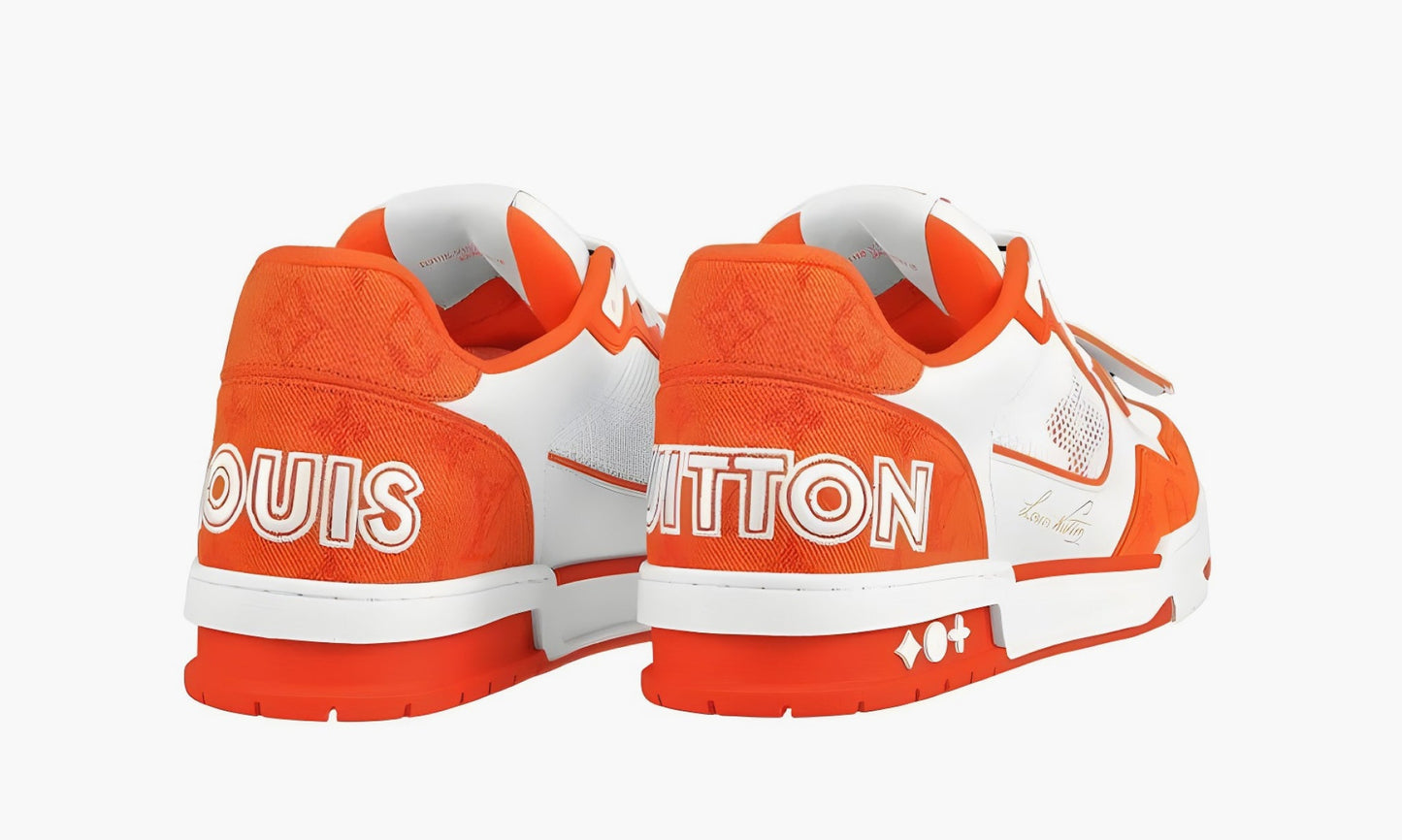 Louis Vuitton Trainer Line Sneaker "White Orange" - 1A9ZBI | Grailshop