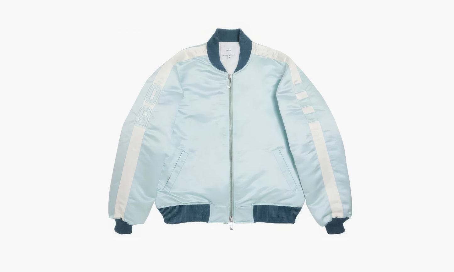 RHUDE Boys 02 Satin Bomber "mint Cream" - PS24JA09497136 | Grailshop