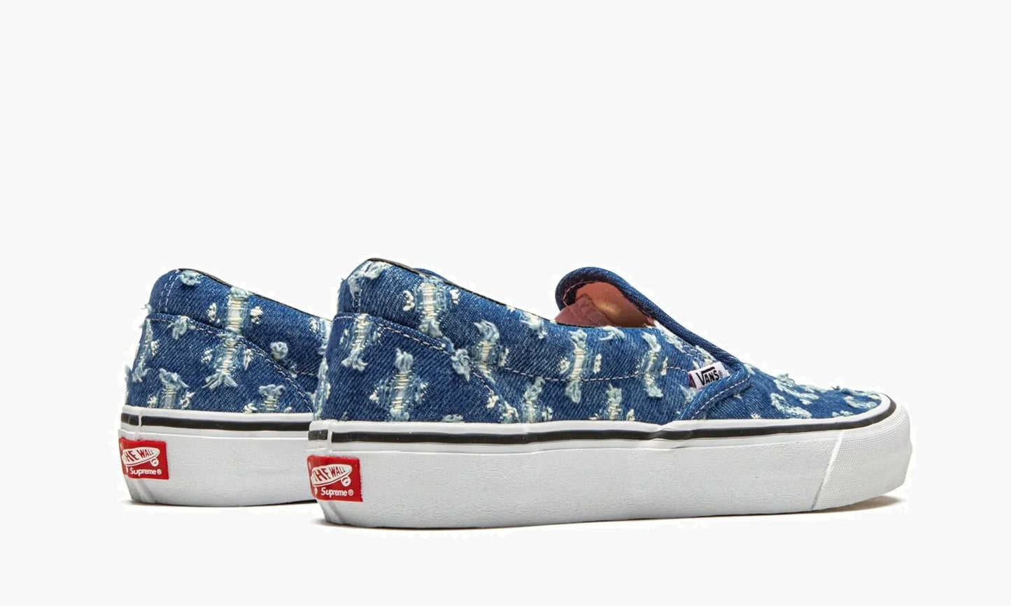 Vans Slip-on Pro "Supreme - Blue Hole Punch Denim" - VN0A38DD2DD | Grailshop