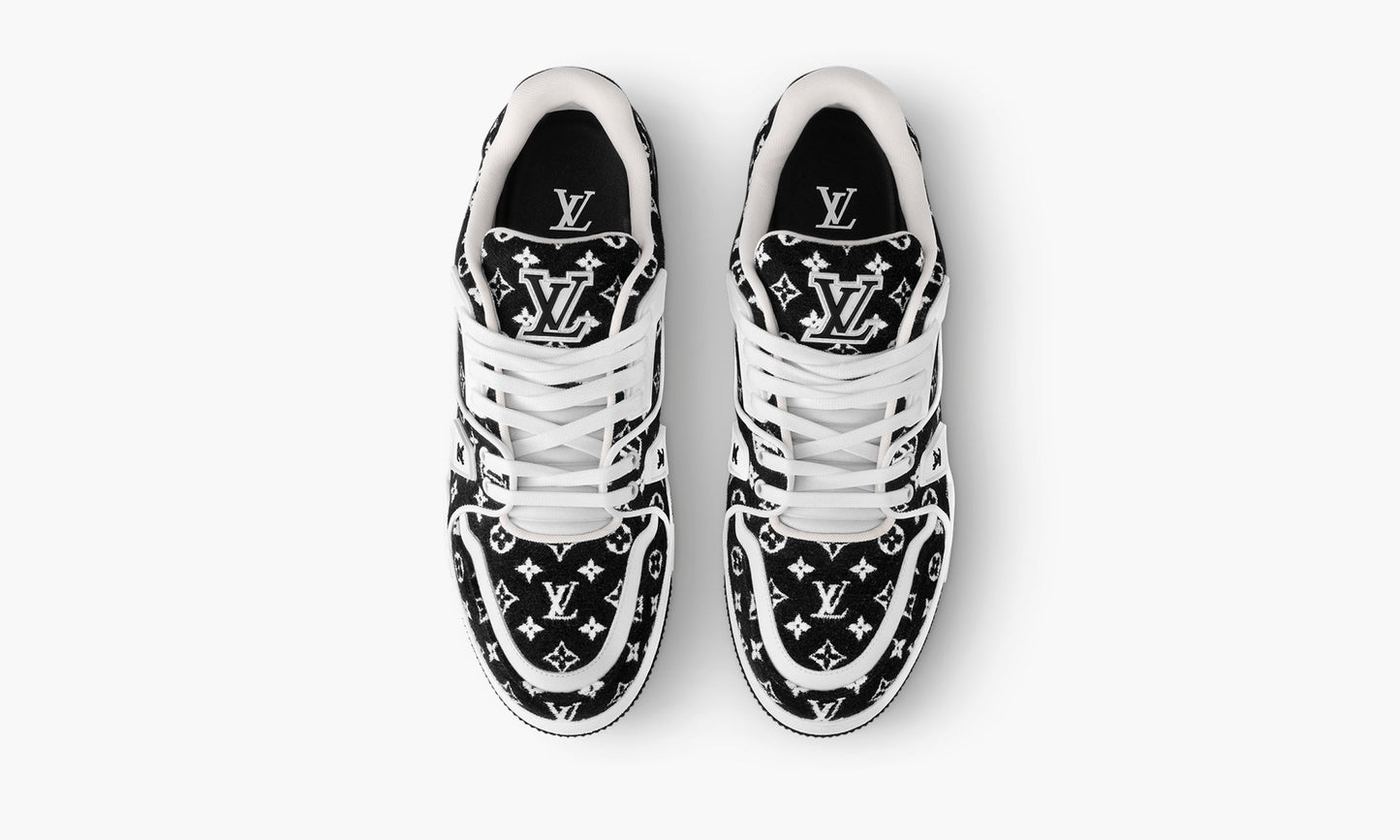 Louis Vuitton Trainer "Black Monogram Textile" - 1ABFTE | Grailshop