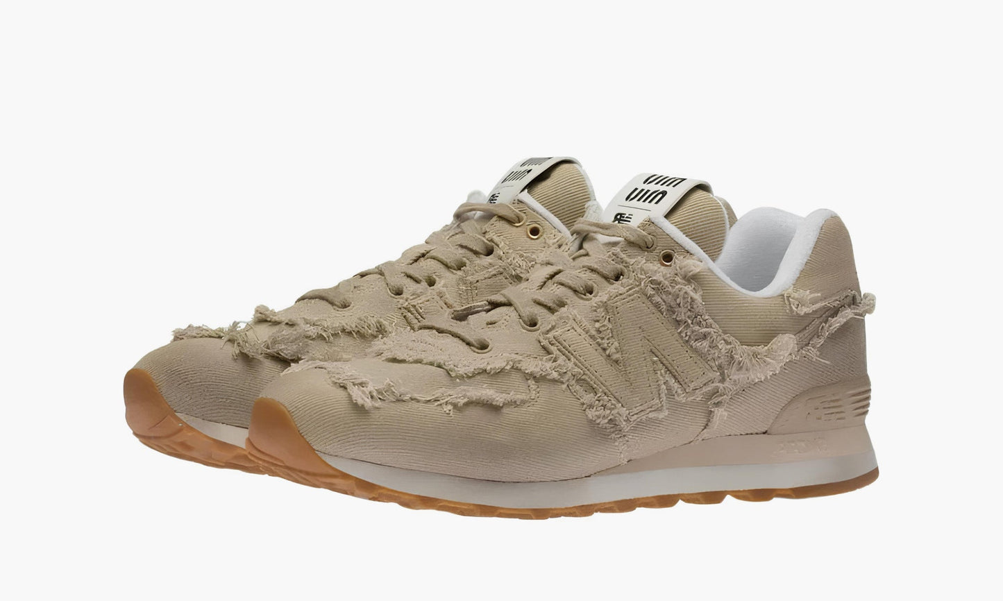 New Balance 574 X Miu Miu Denim Sneakers "Sand" - 5E765D_CSL_F0044_F_015 | Grailshop