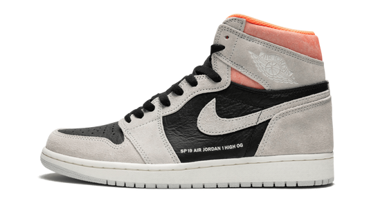 Jordan 1 High OG "Neutral Grey / Hyper Crimson" - 555088 018 | Grailshop