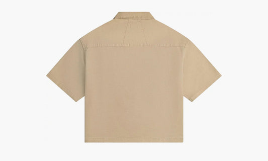 RHUDE Boxy Half Zip Spray Short-sleeve Shirt "Khaki" - SS24SR02320481 | Grailshop